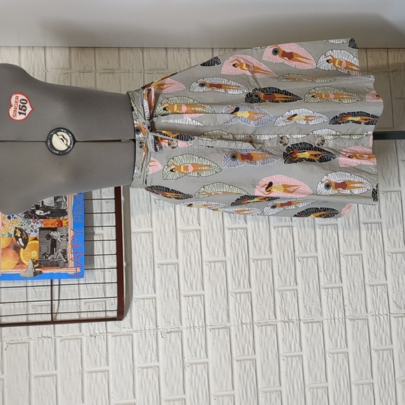 Eva Franco Sunbather  midi skirt Anthropologie Size 2 - Picture 1 of 4